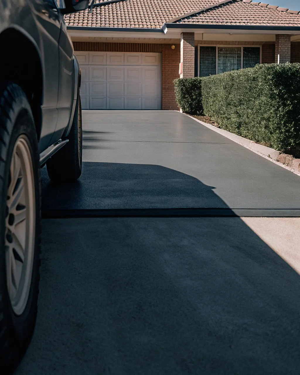 Residential concrete driveway solution for a Newcastle-area home